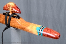 Red Mallee Burl Native American Flute, , , #K20L (15)